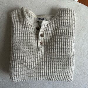 Falls Creek Men's Textured Cream Sweater